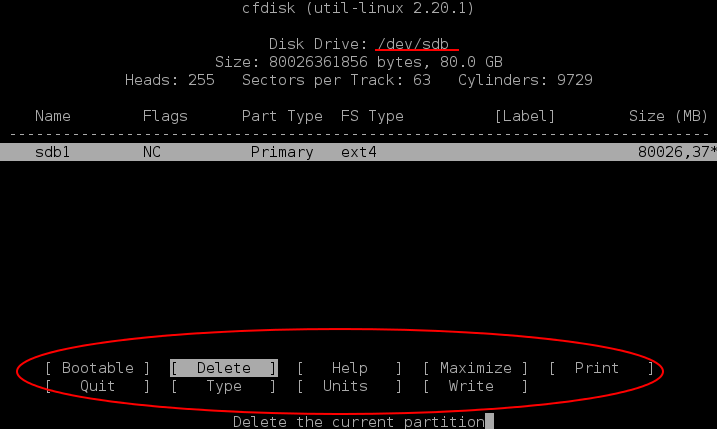 CFDISK