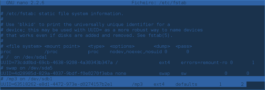 FSTAB